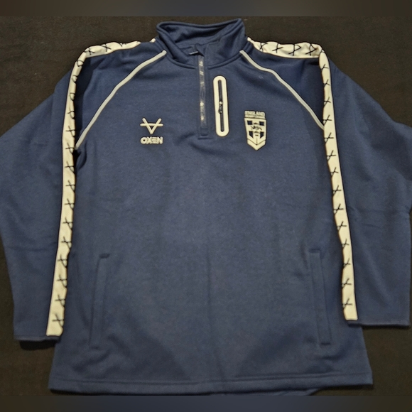 England Rugby League Men´s 22 Quarter-Zip Navy Jacket...